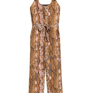 Banana Republic | Snake-Print Jumpsuit | Size 4